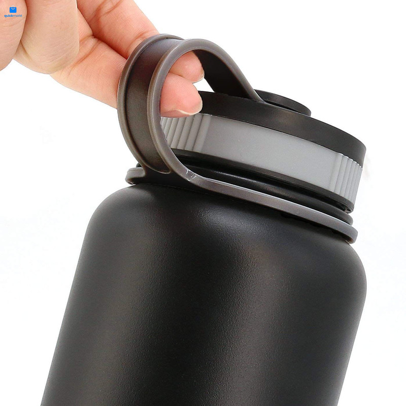 2Pcs Replacement Lid for Hydro Flask Wide Mouth 12, 16, 18, 32, 40 oz Black gallery