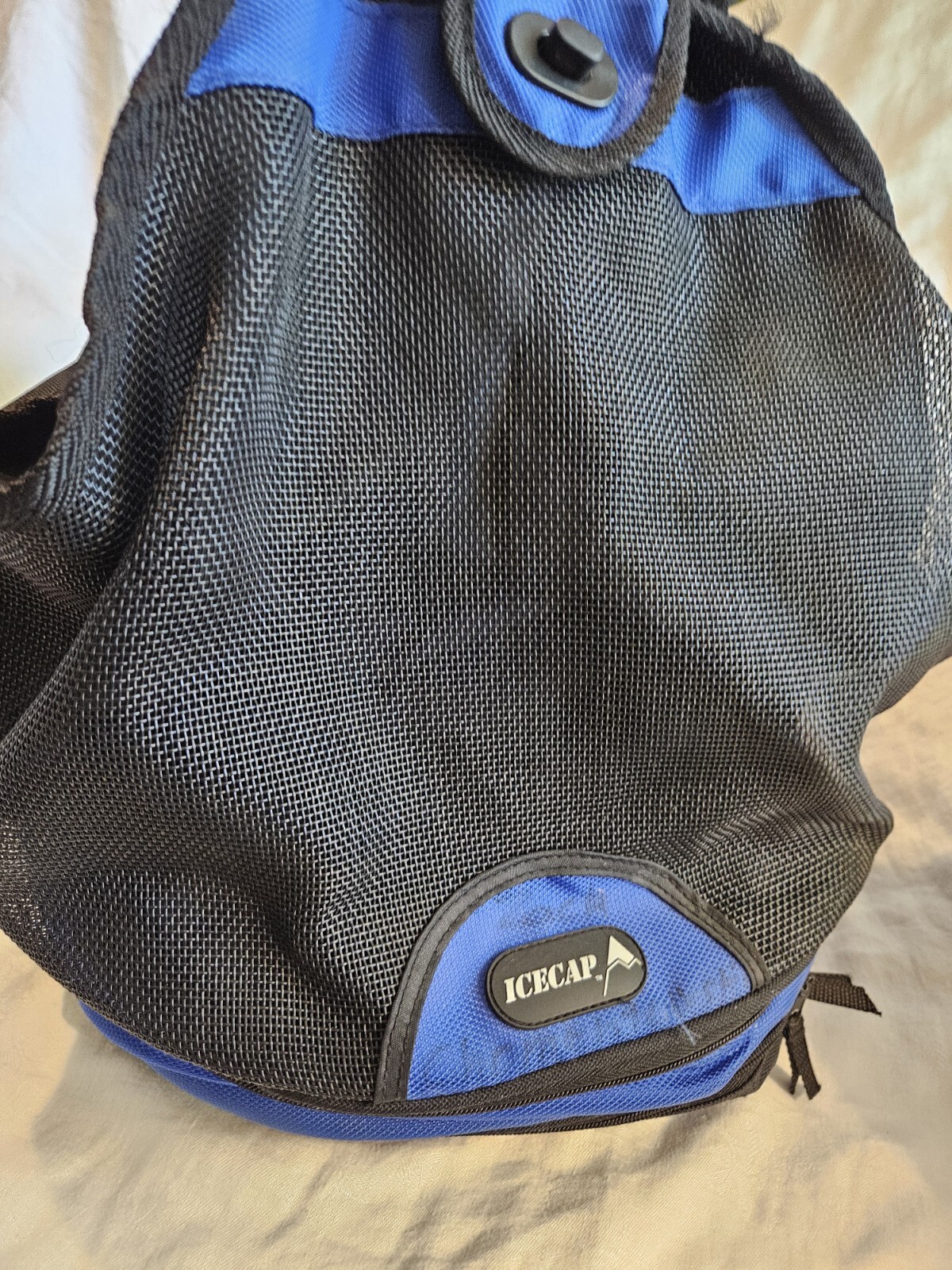 ICECAP Mesh Front  3 Compartment Blue & Black Camping/Hiking/Beach Backpack 2