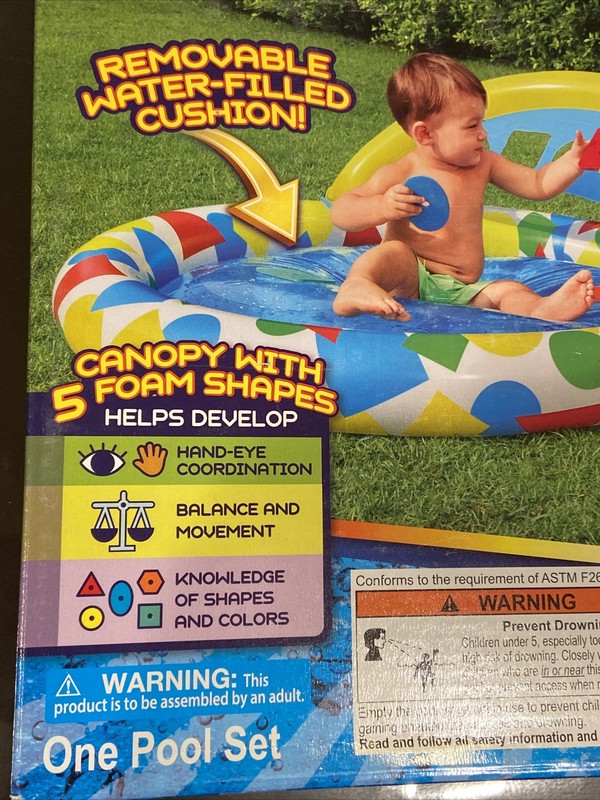 H2OGO! Splash & Learn 47-Inch Inflatable Kiddie Pool gallery