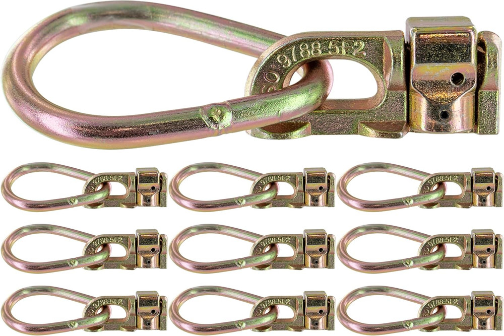 Double Stud L Track Fitting with Pear Link (10 Pack) 5,000 Pounds Break Strength