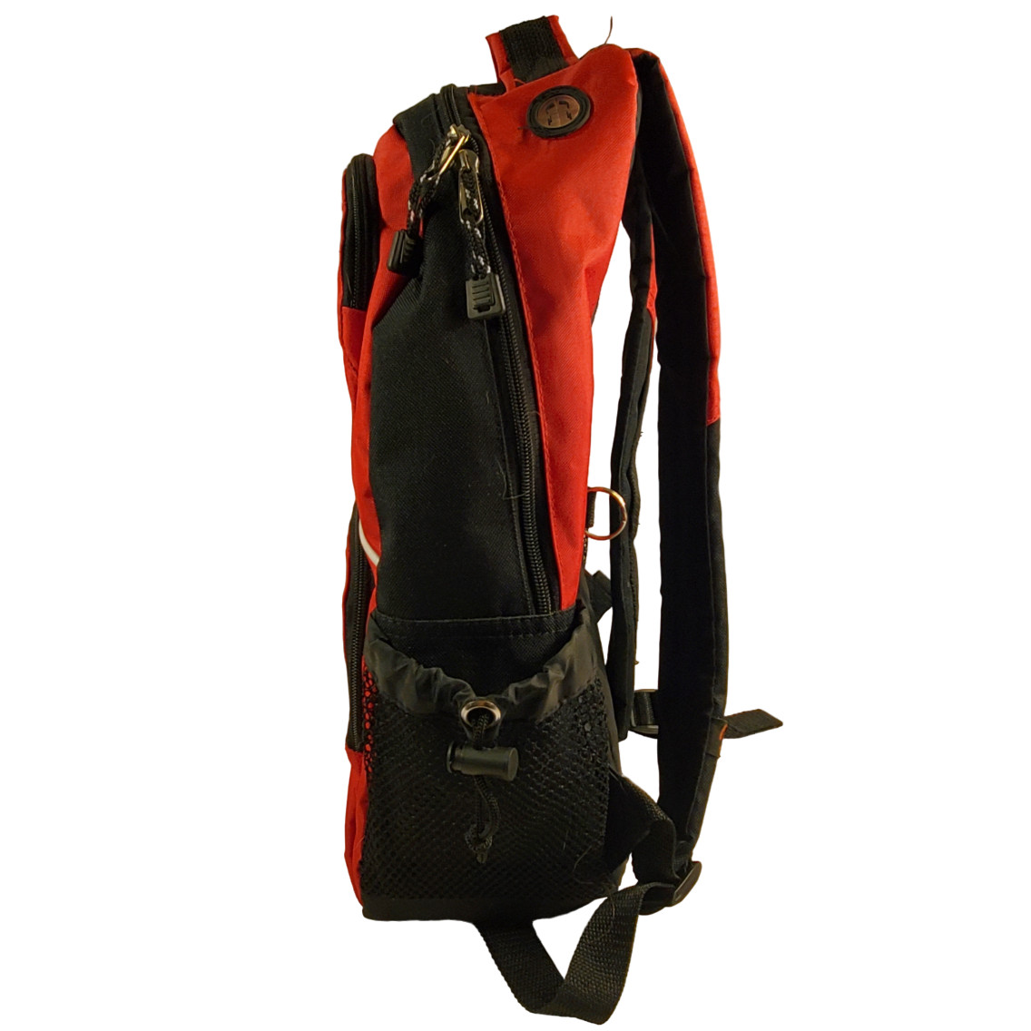 Red and Black Backpack Multipockets Pencil & Bottle Pockets 5