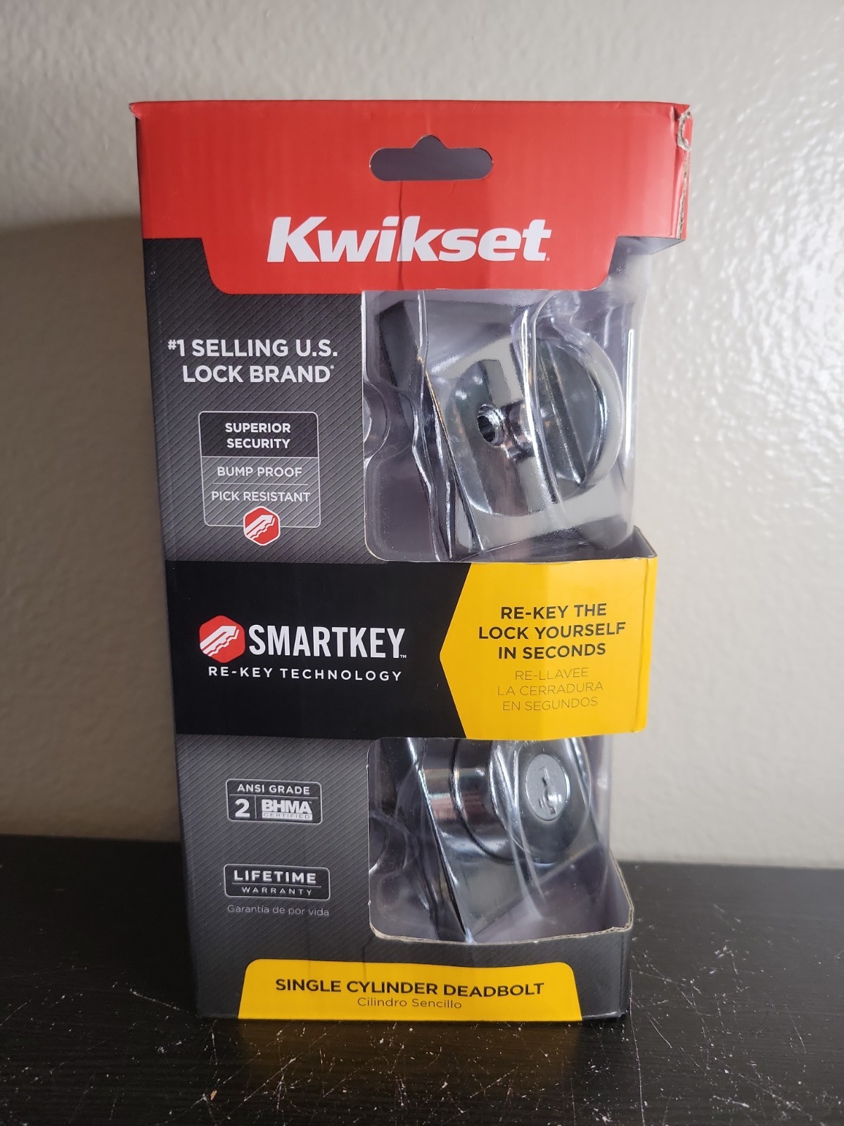 Kwikset Signature Series Round Deadbolt Chrome SmartKey 91580-010 New gallery