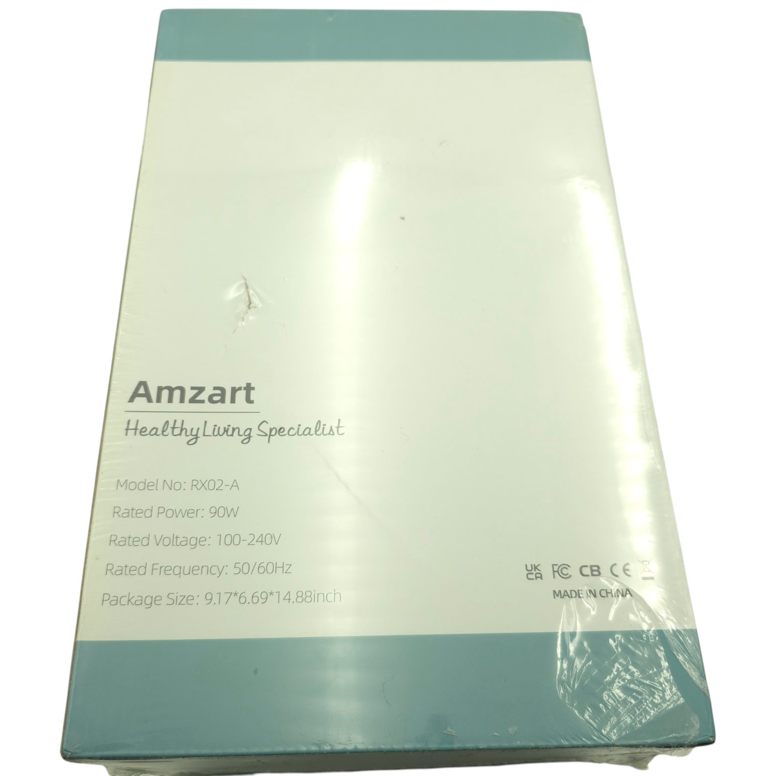 Amzart Rx02-A Auto Shutoff Dehumidifier 90W 100-240V 50/60Hz Led Lights White gallery