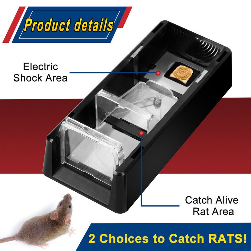US Electronic Mouse Trap Victor Control Rat Killer Pest Electric Rodent Zapper gallery