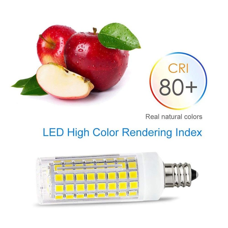 4 Pack E12 LED Corn Light Bulb Dimmable 100W Equivalent 1000LM 6000K Chandelier gallery