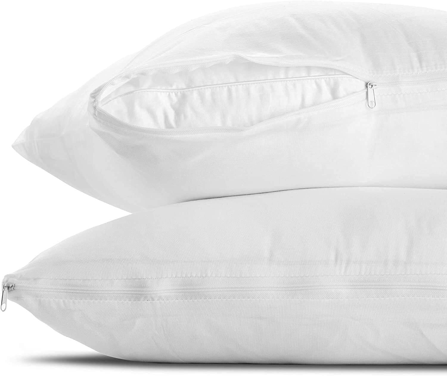Circles Home Cotton Polyester and Cotton Blend Sateen Zippered Pillow Protectors gallery