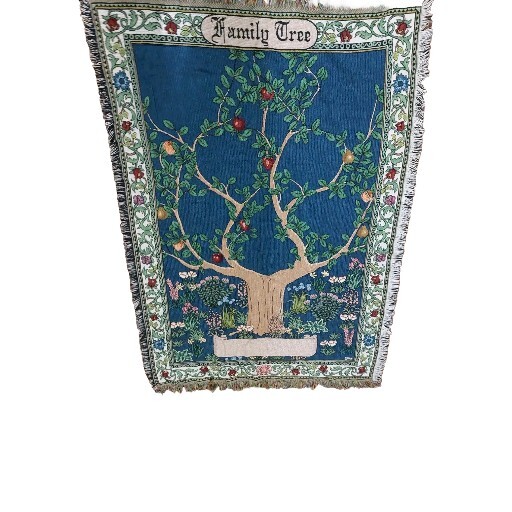 Mohawk Home Family Tree Throw Blanket Tapestry Made in USA 45"x65” gallery