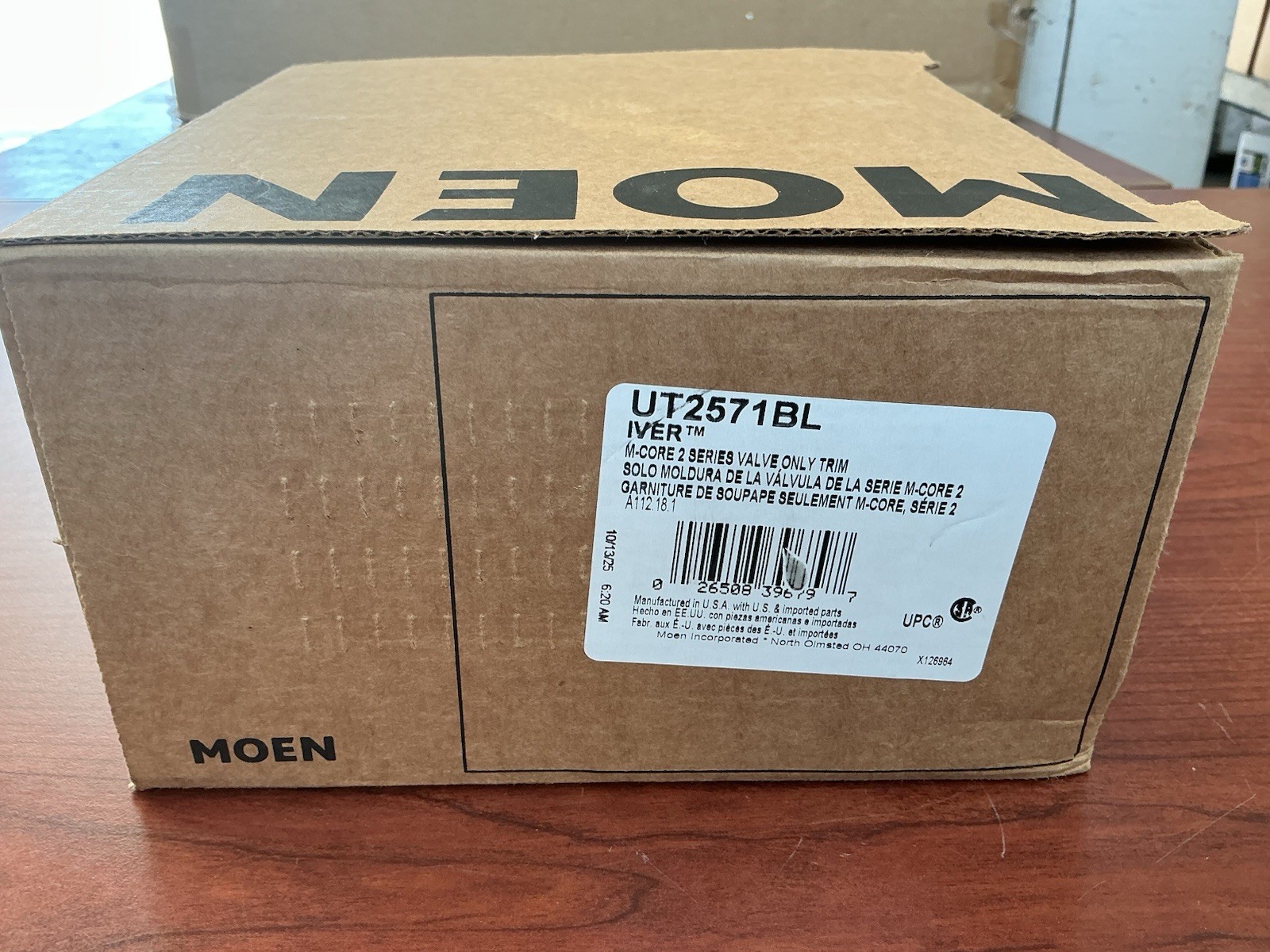 NEW Moen UT2571BL IVER M-Core 2 1-Handle Valve Trim Only Matte Black B28 gallery