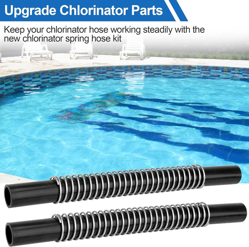 Pool Chlorinator PVC Flexible Tubes with Support Spring - for Rainbow 320, 322 C gallery