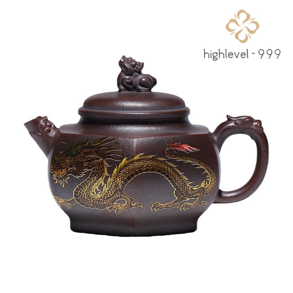 Dragon Color-changing Nature Zisha Teapot Make Tea Pot Chinese Tea Set Handmade gallery