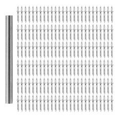 100Pcs/Set Double-Head Seamless Installation Nail With Sleeve Metal Nails
