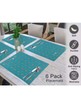 Ruvanti Placemats for Dinning Table. 100% Cotton 13x19 Placemats Set of 12 gallery