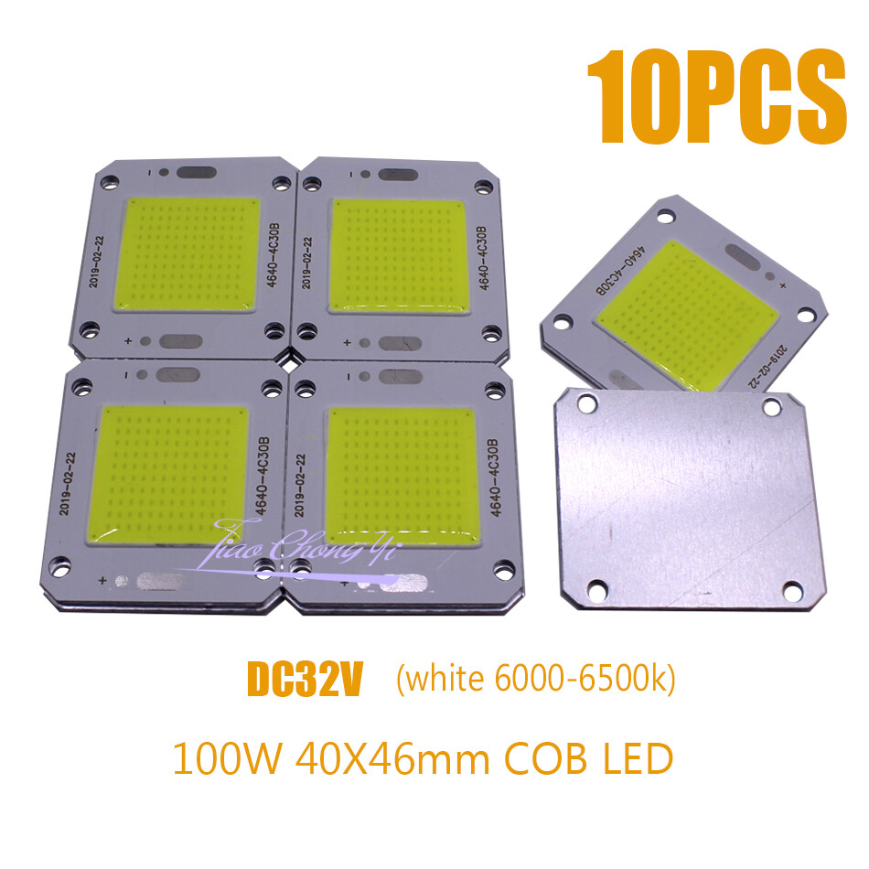 100W COB LED 4046 white 6000-6500K LED Chip Source for Flood Light 32V-36V 10PCS gallery