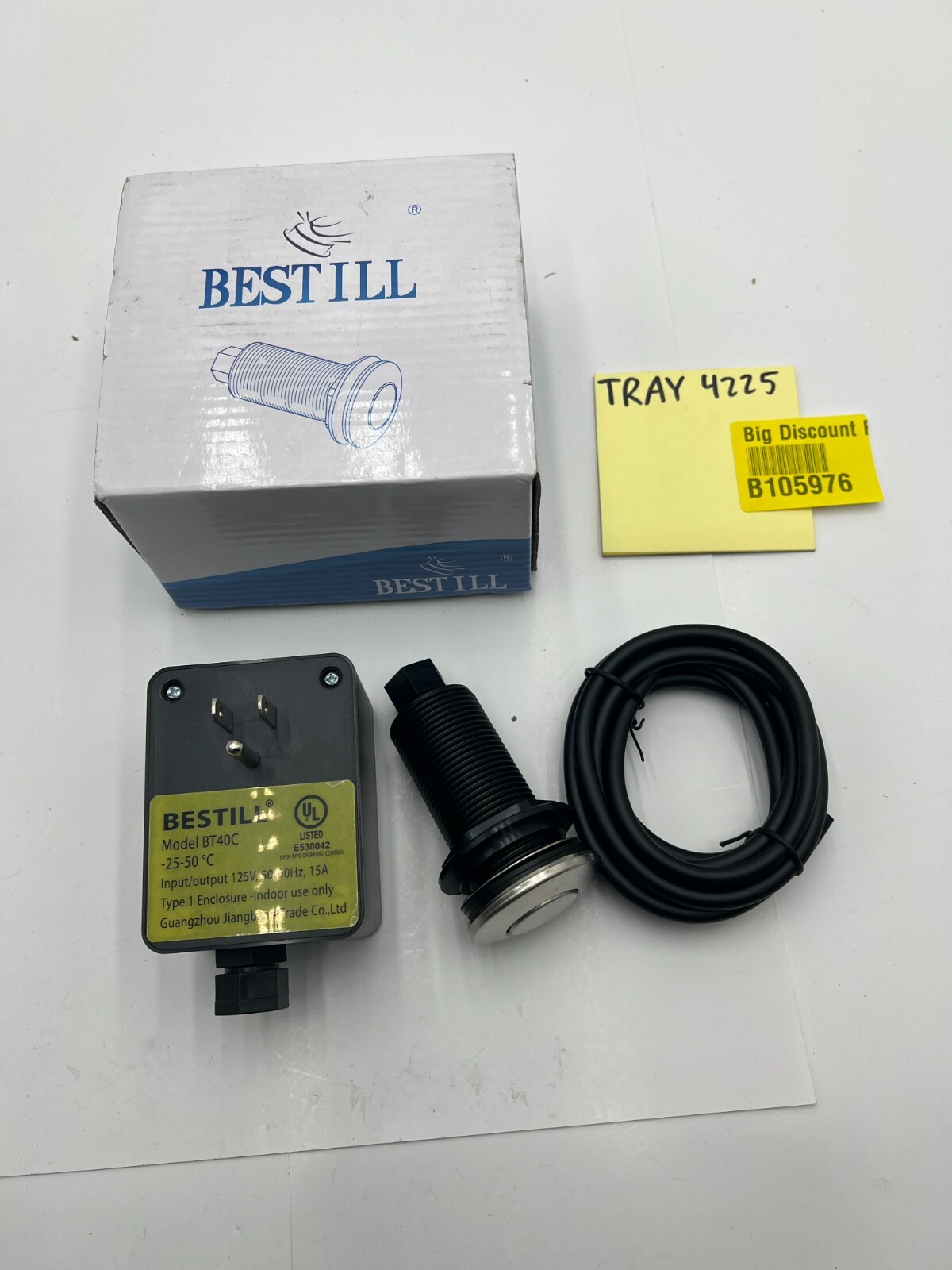 Bestill Garbage Disposal Air Switch Brush Nickel BT40C40PBN Model BT40C gallery