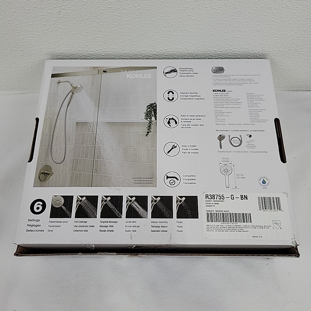 Kohler Assert Multifunction Handshower – Brushed Nickel Finish R38755-G-BN gallery