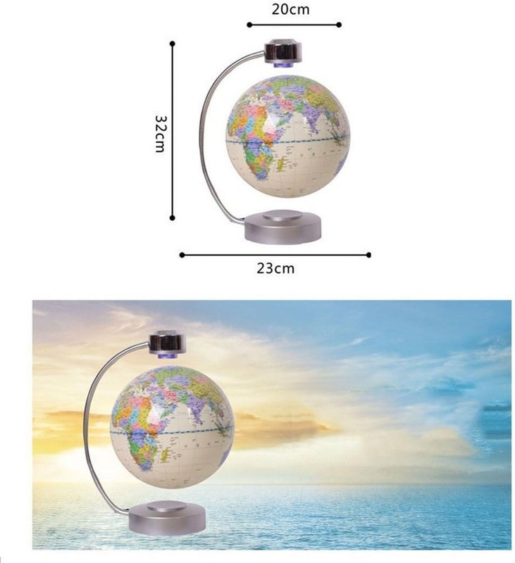 Magnetic Levitation Floating Globe 8'' Levitation Rotating Ball LED Illuminat... gallery