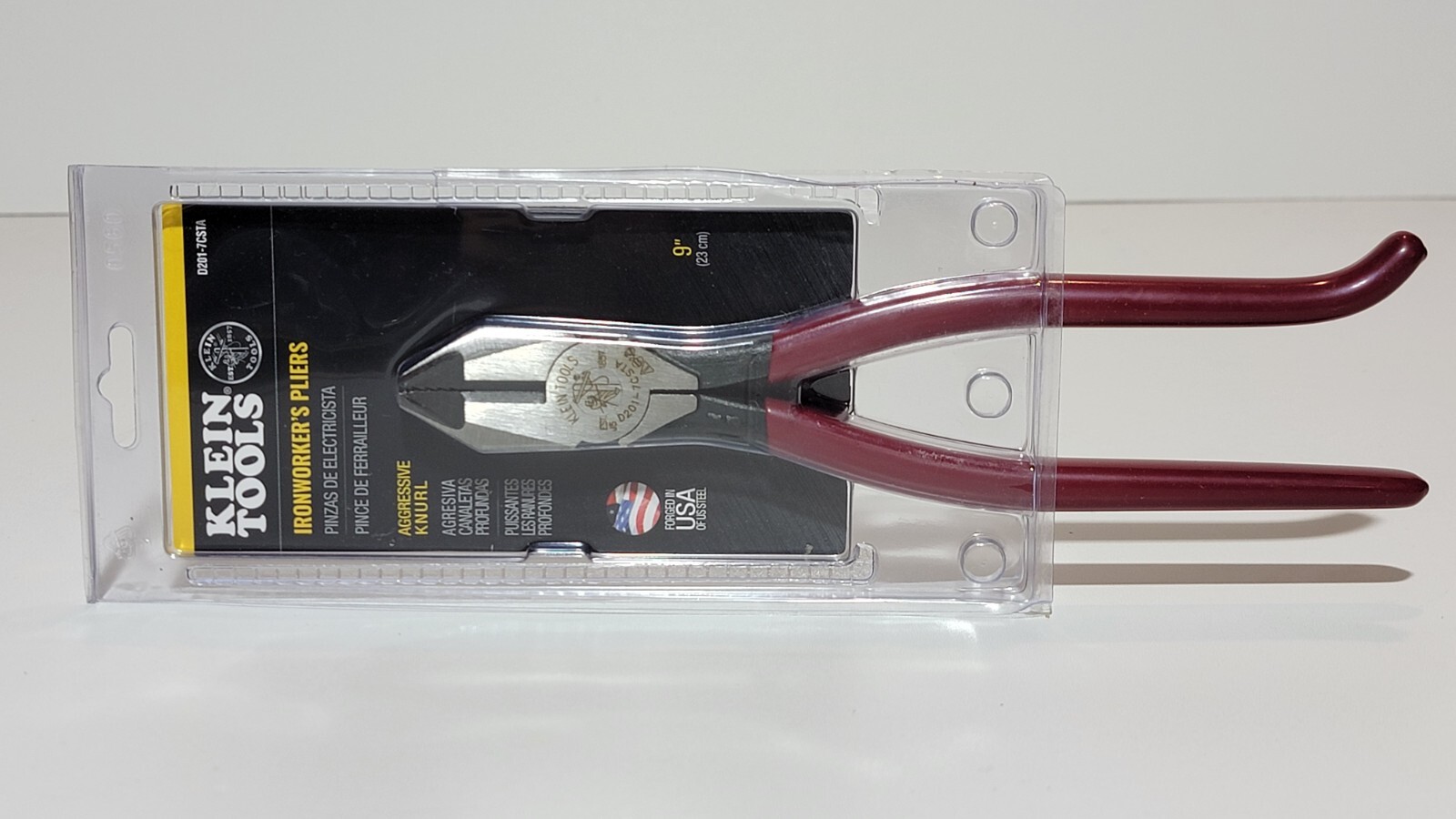 NEW! Klein Tools D201-7CSTA 9 inch Aggressive Knurl Ironworkers Pliers - NIB gallery