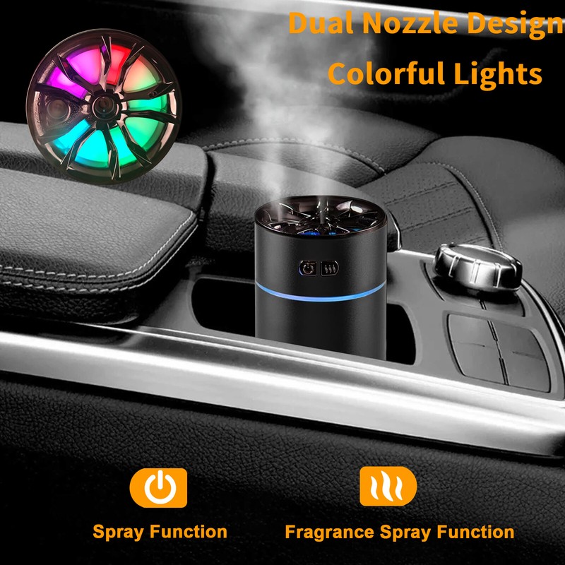 Aroma Humidifier Essential Oil Diffuser Ultrasonic Air LED Aromatherapy Car Home gallery