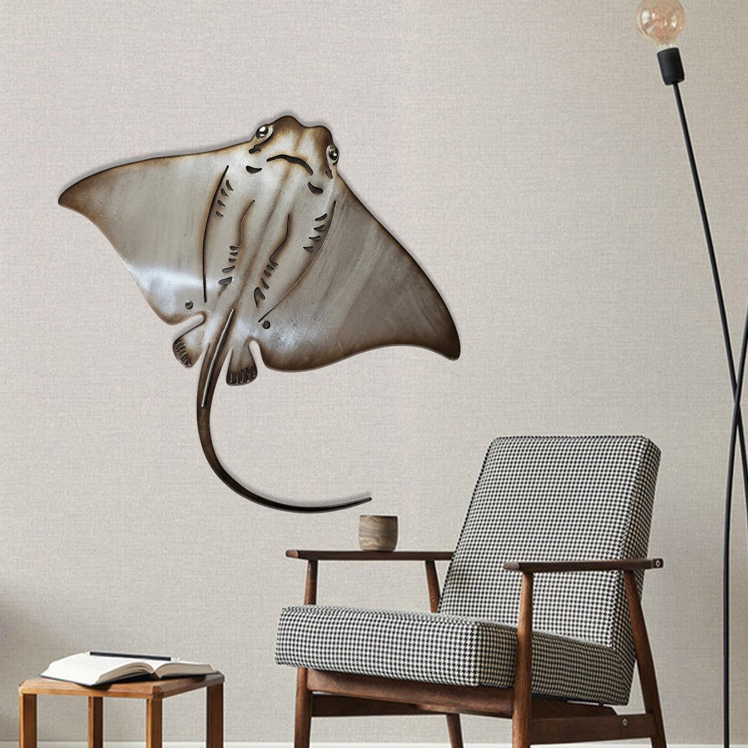 Stingray Fish metal wall Decor, Stingray Fish Decor gallery