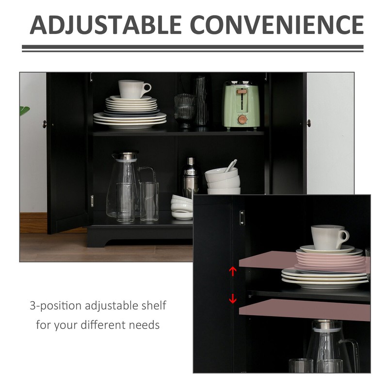 Small Kitchen Storage Cabinet Sideboard Buffet Pantry with Doors Drawer Shelves gallery