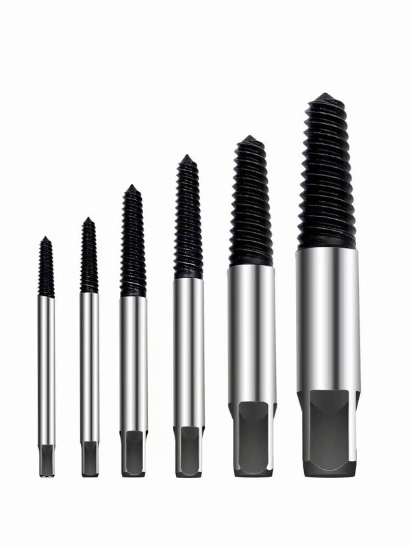 New6Pcs Screw Extractor Set Hex Head Multi-Spline Easy Out Bolt Extractor Set gallery