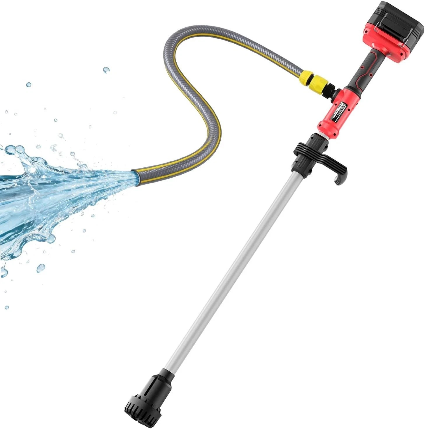 Cordless Stick Water Transfer Pump Compatible with Milwaukee M18 18V Battery (To gallery