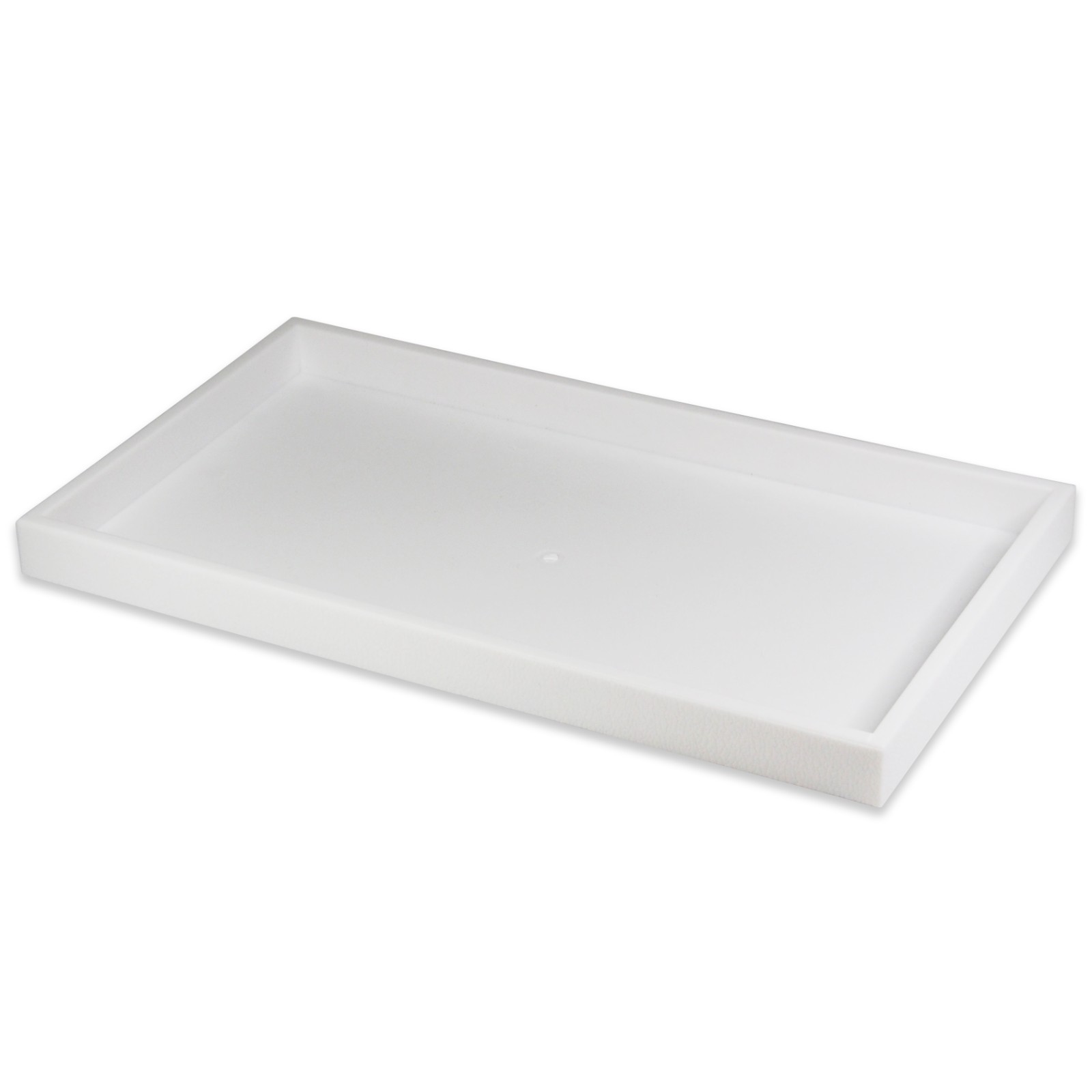 White Plastic Tray with Multi-Compartment Grey Flocked Tray Insert for... gallery