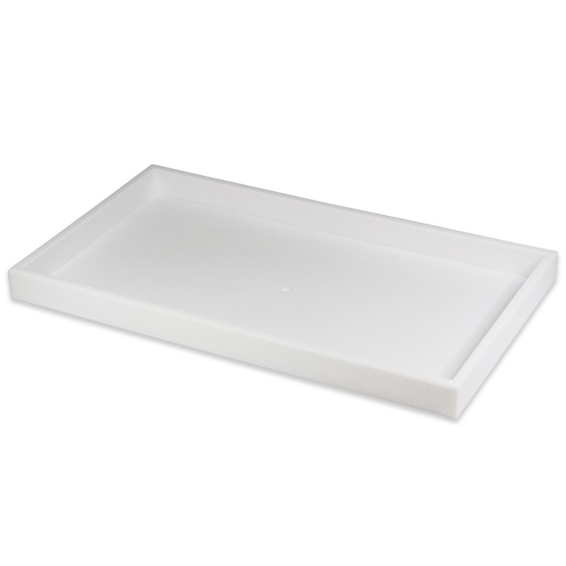 White Plastic Tray with Multi-Compartment Grey Flocked Tray Insert for... gallery