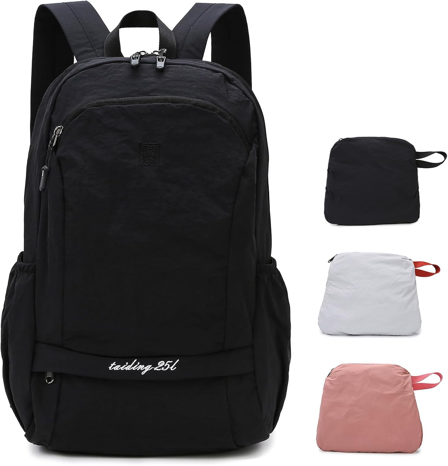 25L Collapsible Hiking Backpack with Chest Strap for Men, Foldable Lightweight G