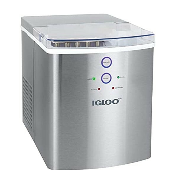 Igloo ICEB33SS, Countertop, Icemaker, Stainless steel, Large capacity,  