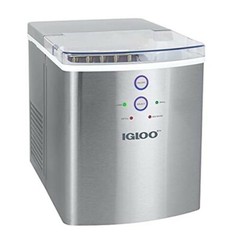 Igloo ICEB33SS, Countertop, Icemaker, Stainless steel, Large capacity,  