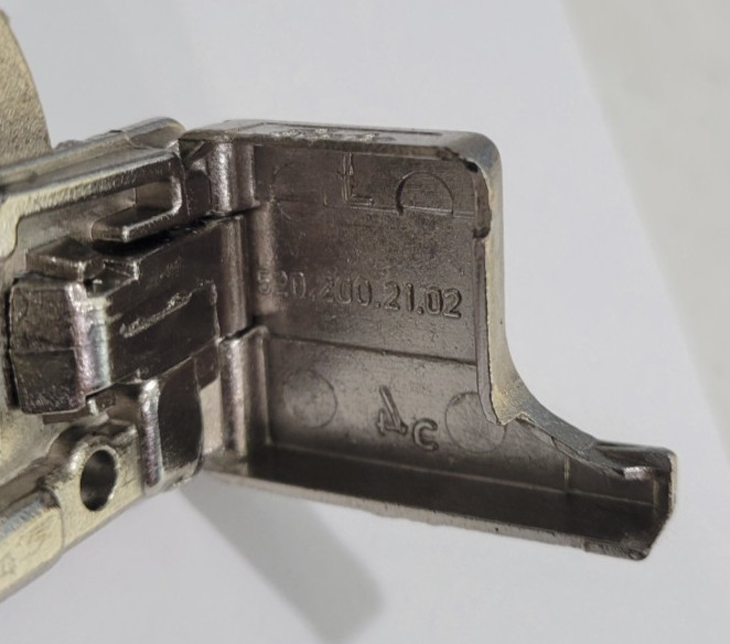 MEPLA TWIN 110-degree Full overlay hinge, 652.221.65.02, and 346.290.70.00 Plate gallery