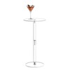 Acrylic Drink Table for Small Spaces, 10" L x 10" W x 21.3" H, Drink Side/End... gallery