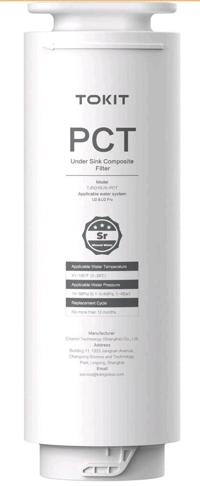 TOKIT PCT Replacement Filter for U2&U2 Pro, NSF/ANSI 58 Certified, Reduce...