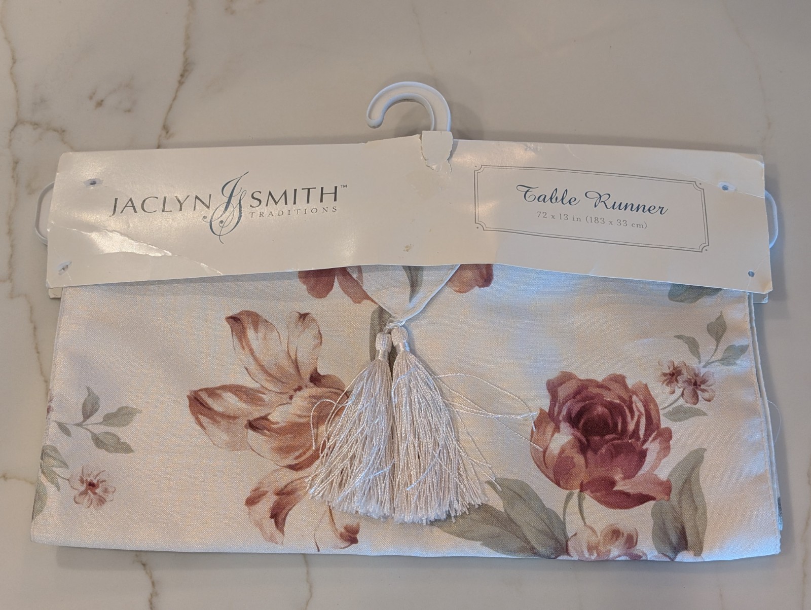 NWT Floral Table Runner 13x72 Inch Seasonal Spring Summer Fall Rose Flowers gallery