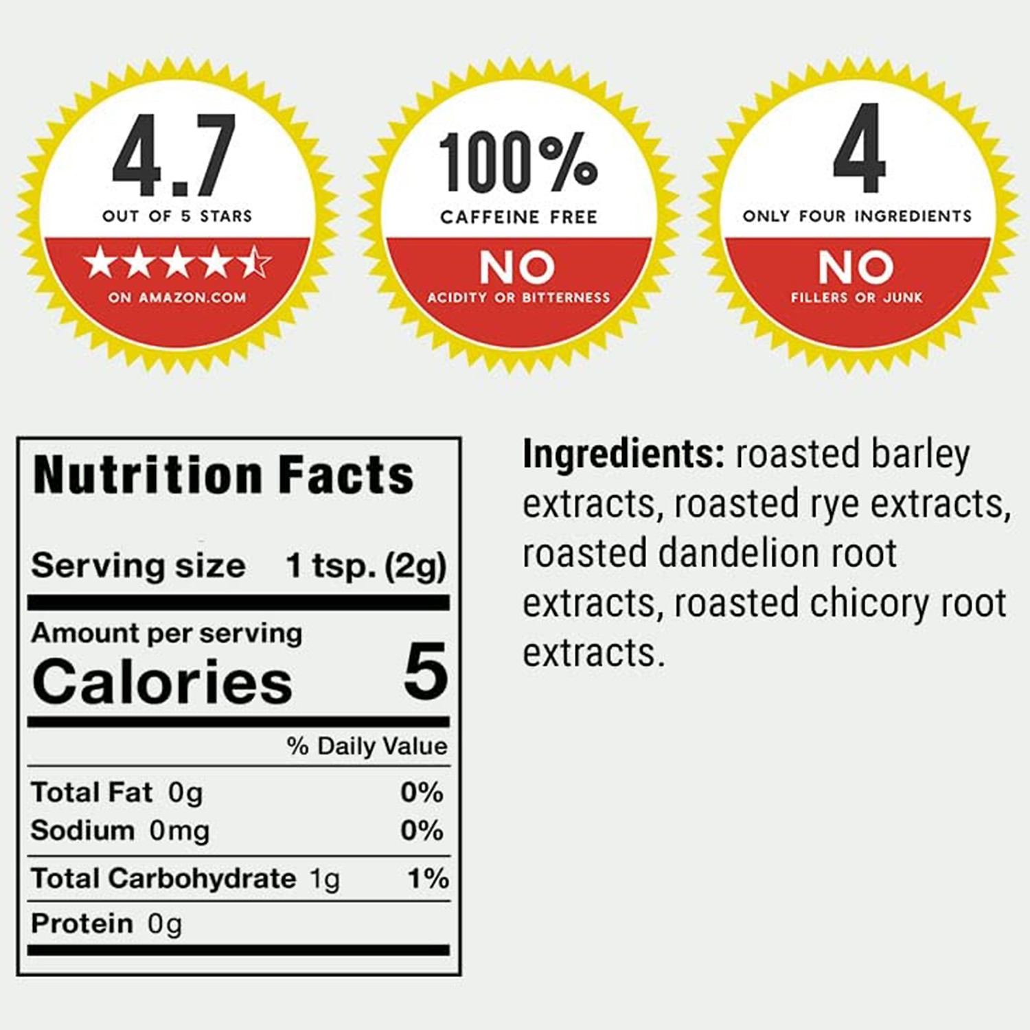 Dandy Blend Instant Herbal Beverage with Dandelion, 7.05 Ounces gallery