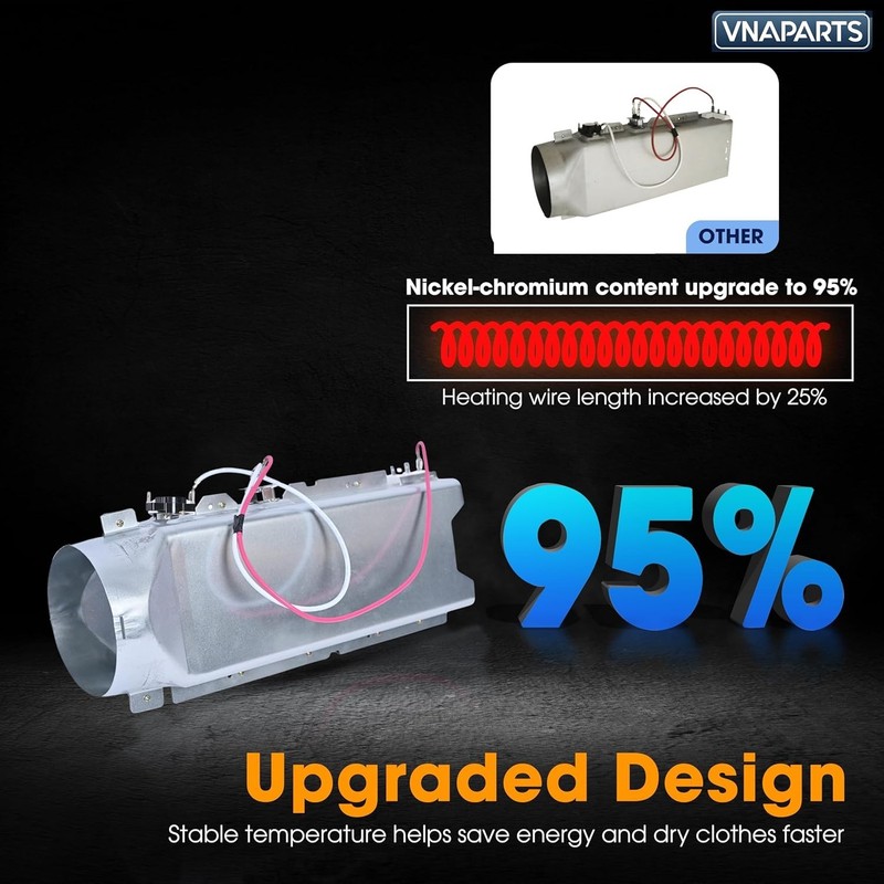 Durable Dryer Heating Element for LG DLEX Models - Restores Heat Efficiency gallery