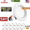 12Pack Retrofit Kit LED 65w Dimmable 4'' Recessed Ceiling Light Soft White 2700K gallery