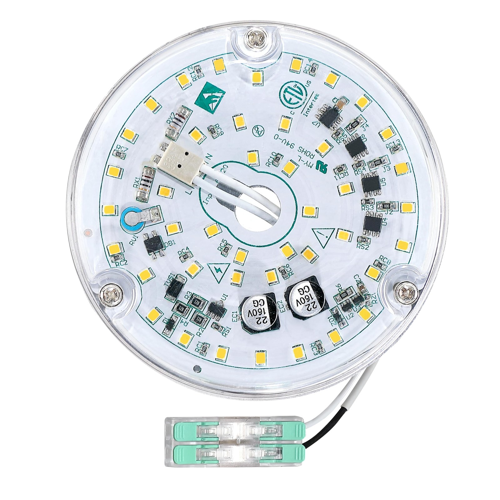 4 Inch Ceiling Fan LED Light Replacement, 18W 6000K 2200LM LED Ceiling Fan Light gallery