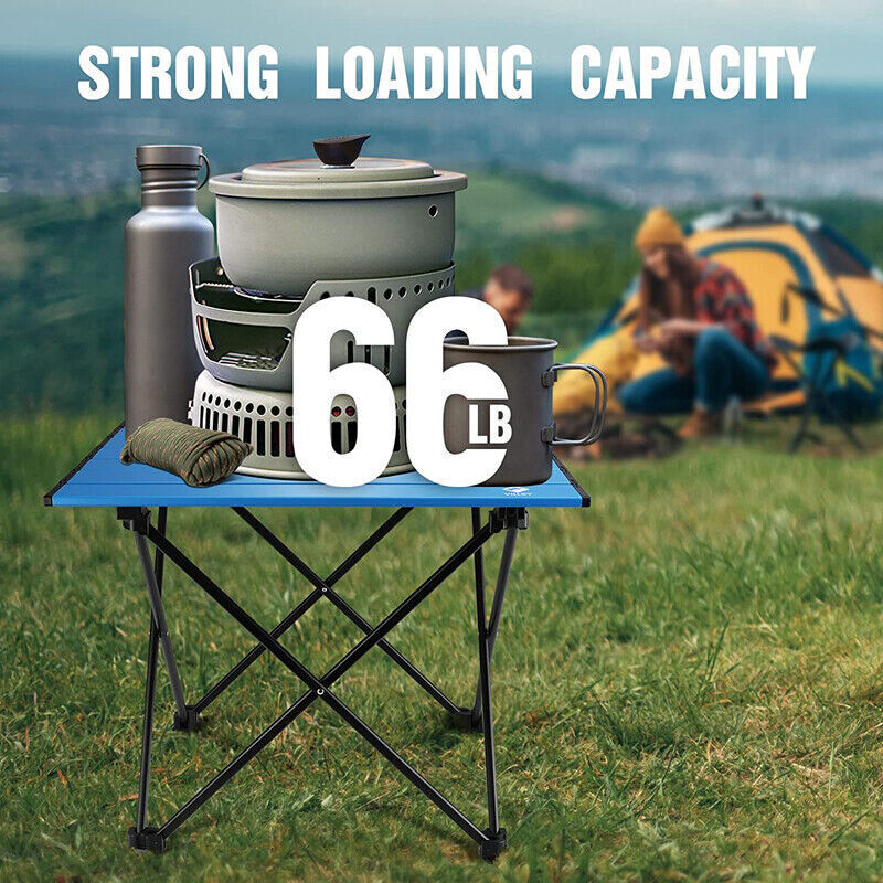 VILLEY 19" Folding Beach Table Portable Camping Side Table Ultralight Aluminum gallery