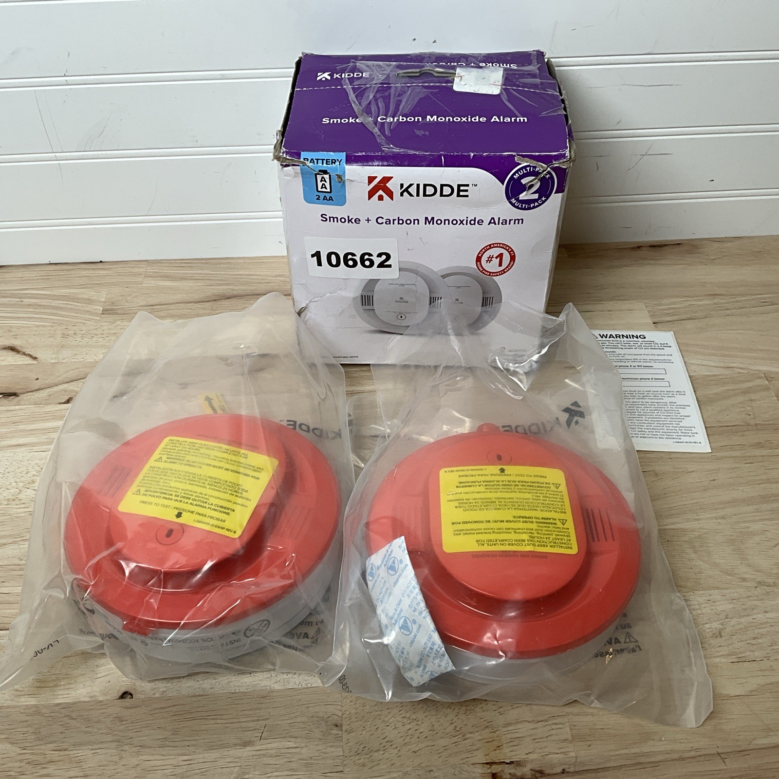 2 pack Kidde Smoke & Carbon Monoxide Detector 2 AA Batteries 30CUDR gallery