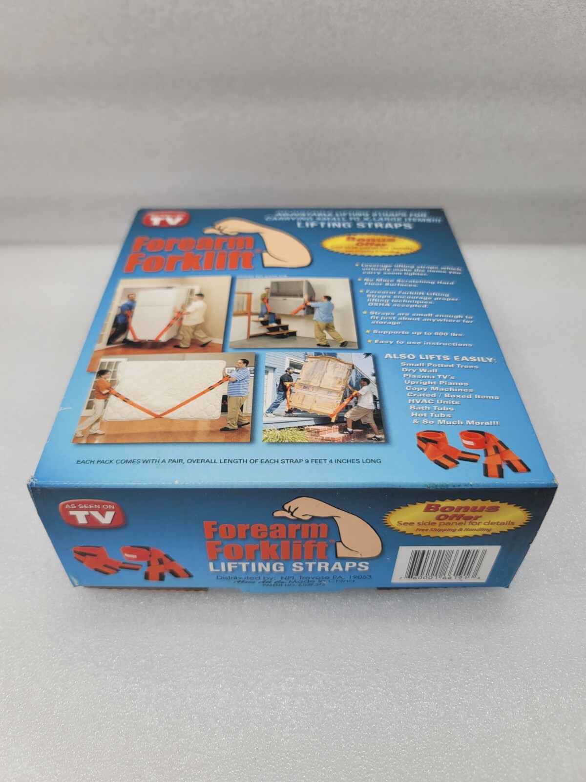 Forearm Forklift Lifting Straps - As Seen on TV - up to 600 pounds gallery