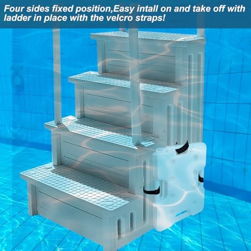 2 Pack Pool Ladder Weights, Heavy Duty 52LBS HDPE Pool Step Weights to Prevent gallery