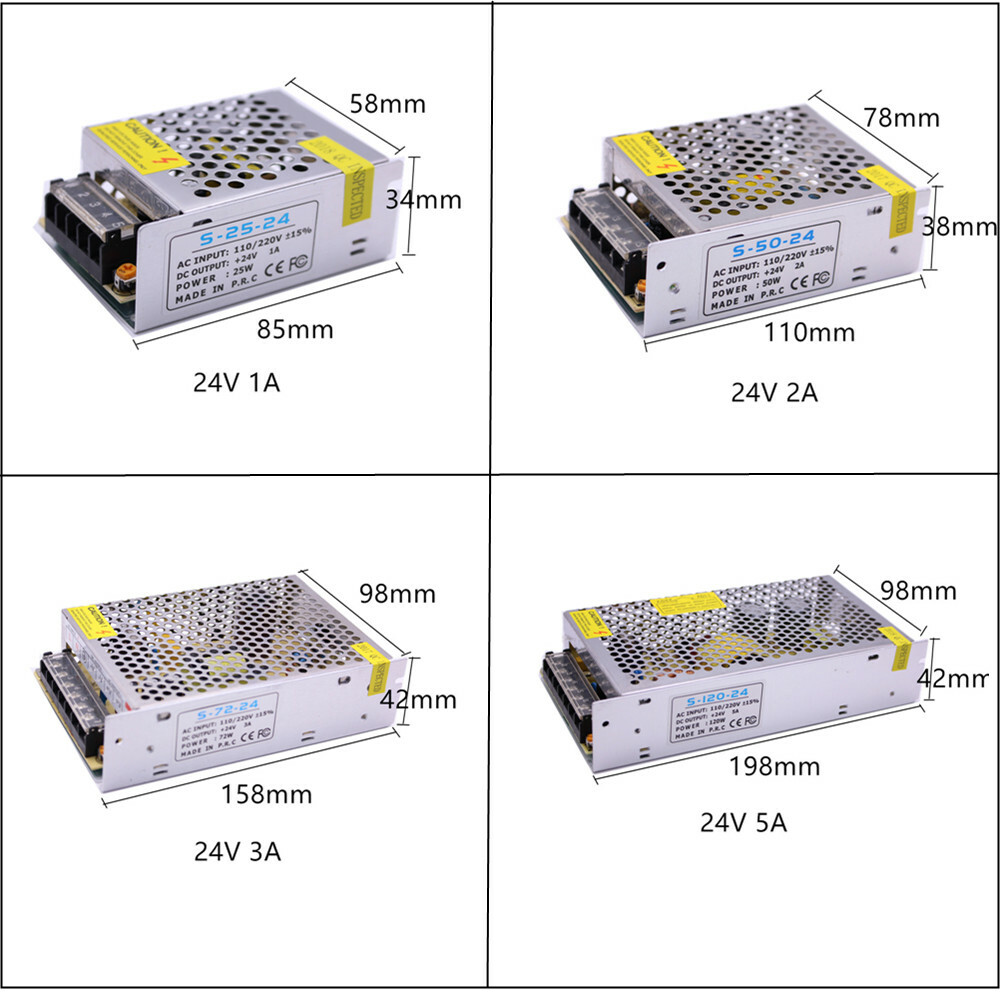 5V/12V24V Lighting Transformer 5A 10A Switching Power Supply 60W 120W 150W 360W gallery