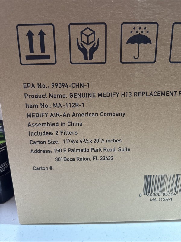NEW! Medify Air MA-112 Replacement Filter Set True HEPA H-13 (Two-Pack) gallery