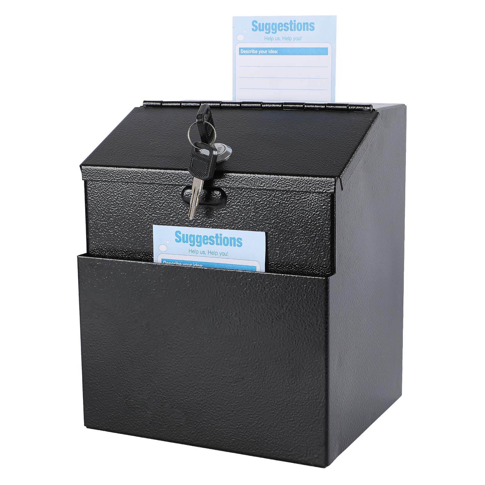 Suggestion Box with Lock Wall Mountable Metal Donation/Ballot/Voting/Collecti... gallery
