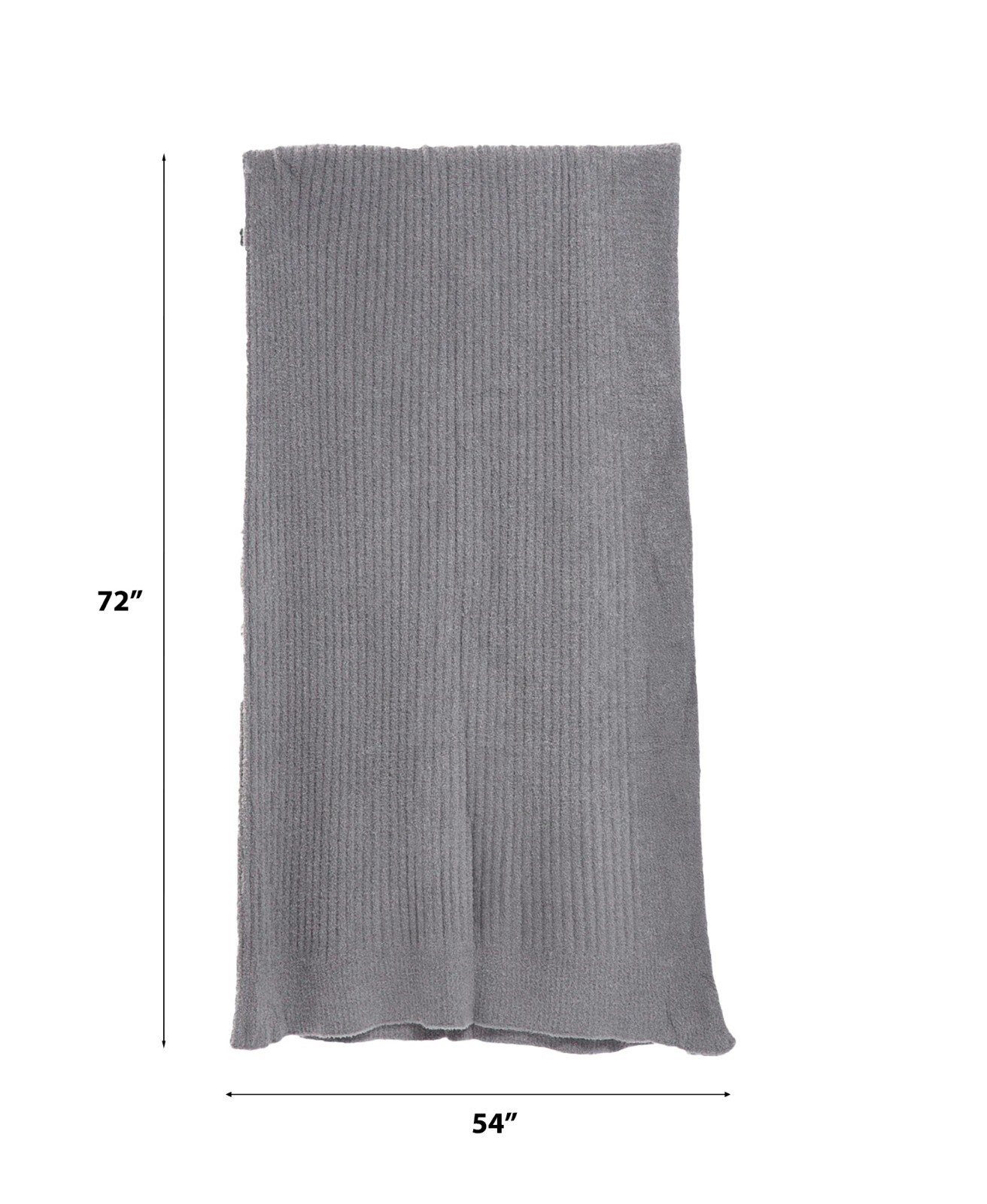 Barefoot Dreams CozyChic Lite Ribbed Throw 54"X72" Style : B463 | Color : Pewter gallery