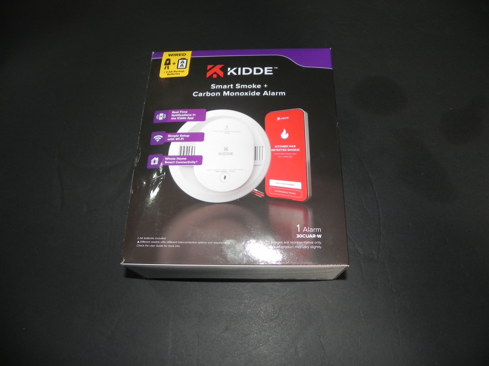 Kidde Smart Smoke + Carbon Monoxide Alarm Hardwired Wi-Fi App Alerts 30CUAR-W gallery