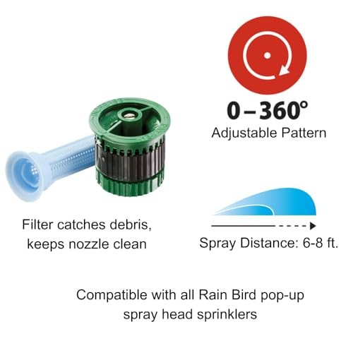 Rain Bird 5 Pack High Efficiency Adjustable Spray Nozzles 0 to 360 Degree Pat... gallery