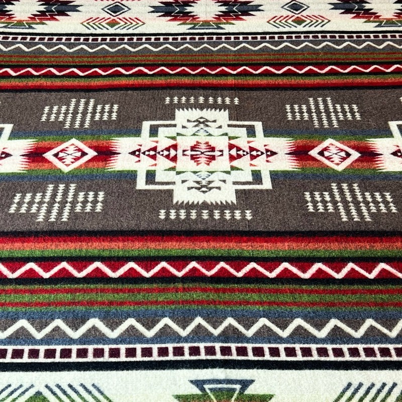 Extra Large Soft & Warm ALPACA Wool Blanket Andean Southwest Pattern 75x90 in gallery